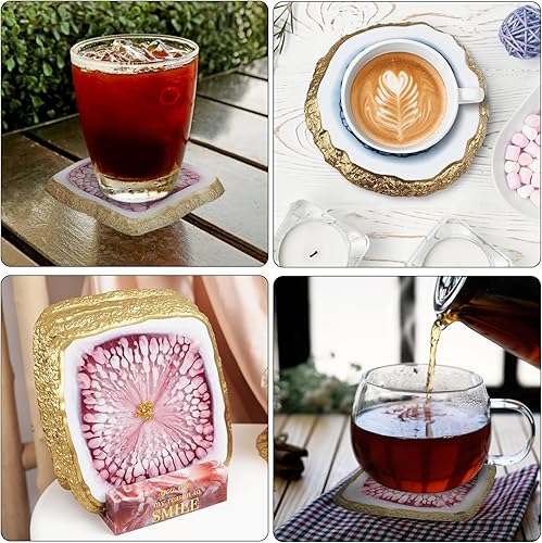 Miniatura 7 de Moldes de bandeja de resina, molde redondo de resina, para manualidades de resina, bandeja de joyería, decoración del hogar (redondo grande +