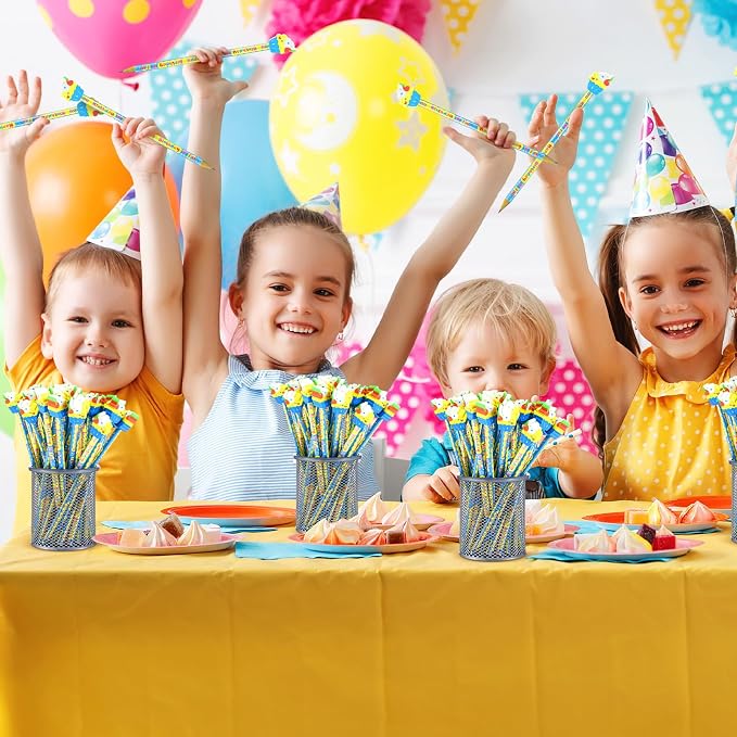 36 Lápices con Gomas Cumpleaños Feliz Multicolor miniatura 5