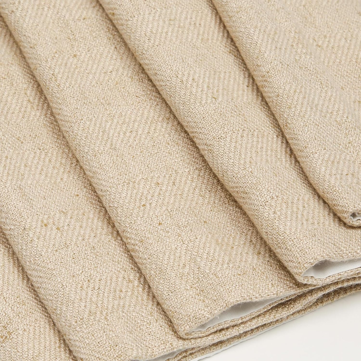 Sunbox Coustom Roman Shades for Windows, Blackout Cordless Roman Shades for Bedroom, Home Office, Protection Privacy Window Shades, Easy Installation, Linen Khaki