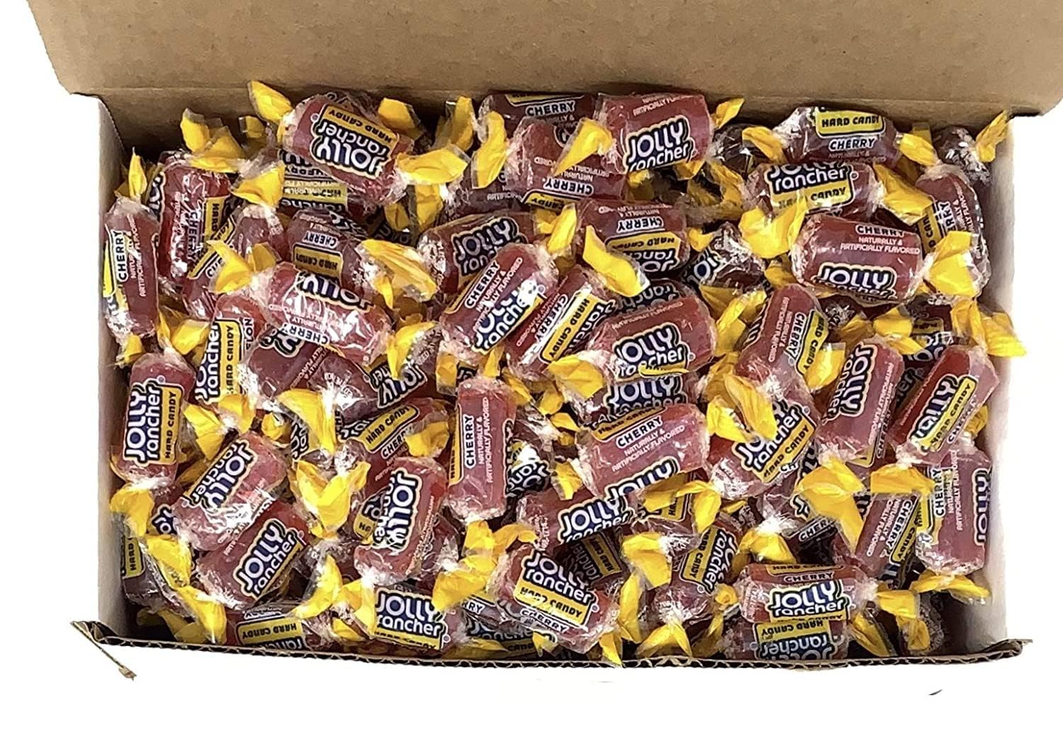 SECRET CANDY SHOP Jolly Rancher Flavor Hard Candy Bulk in Box (Individually Wrapped) (Cherry, 17oz)