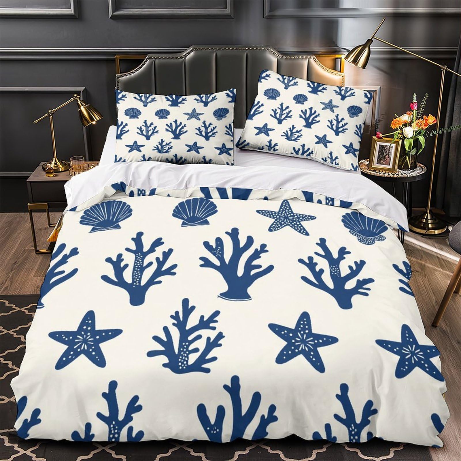 Housse de couette microfibre hypoallergénique 3D