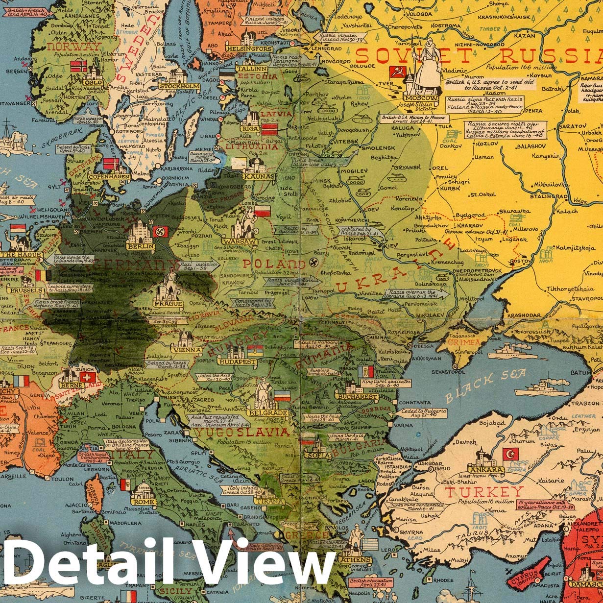Amazon.com: Historic Map : Dated Events, World War map, by Stanley 