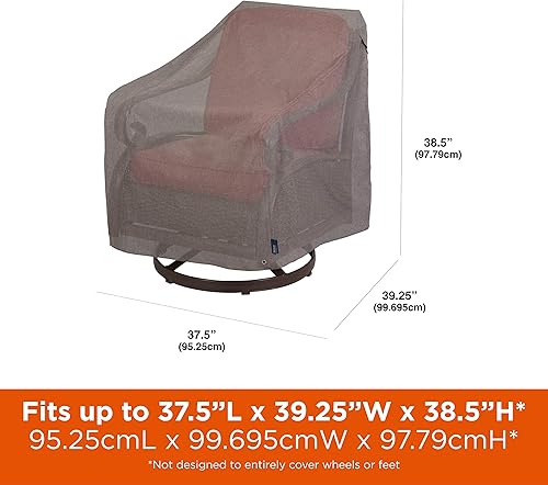 Miniatura 2 de Modern Leisure Garrison - Funda giratoria para silla de patio, tela resistente a la intemperie, protección de muebles de exterior, perfecta para