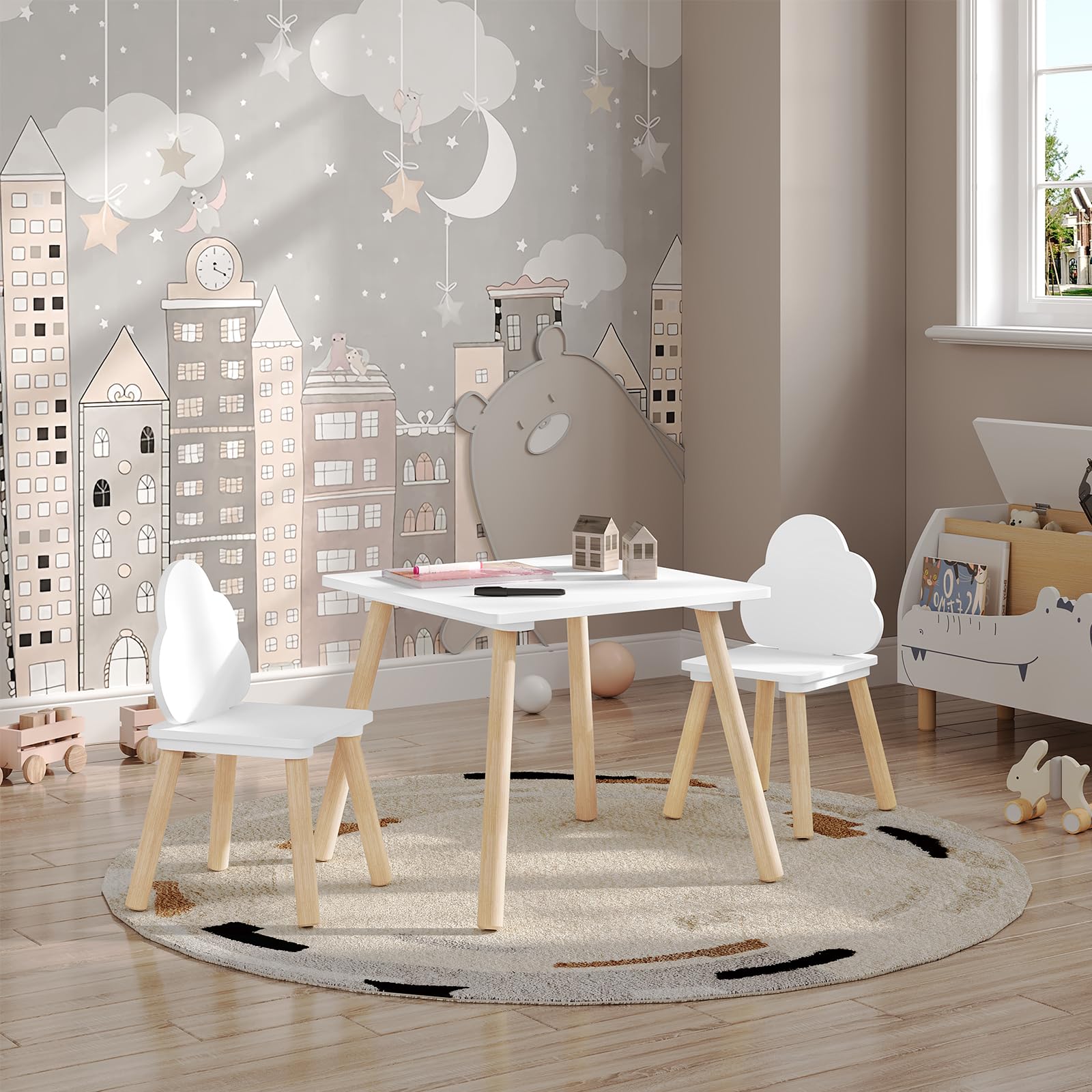 Set Tavolo E Sedie Per Bambini WOLTU - 3 Pezzi Per Asilo, Casa O Scuola - Foto 5