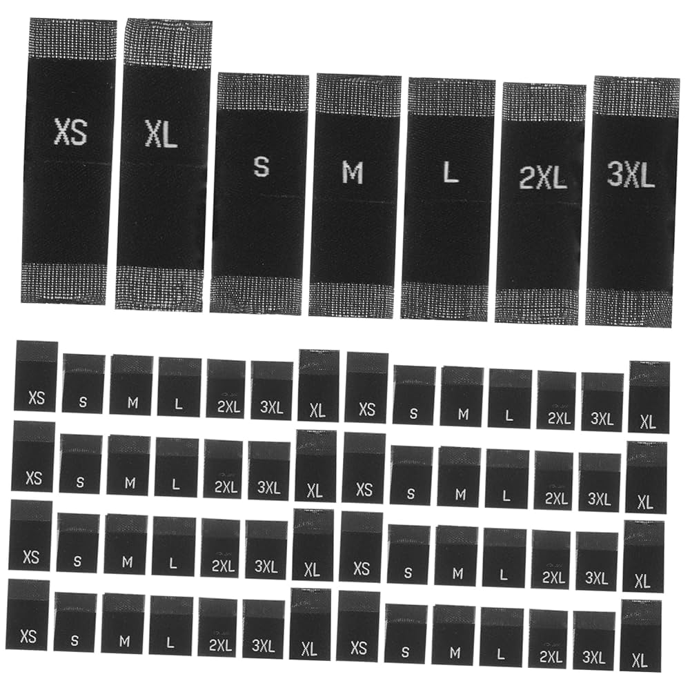 Amazon | SOLUSTRE 700個 服のサイズラベル 服の タグ 服の