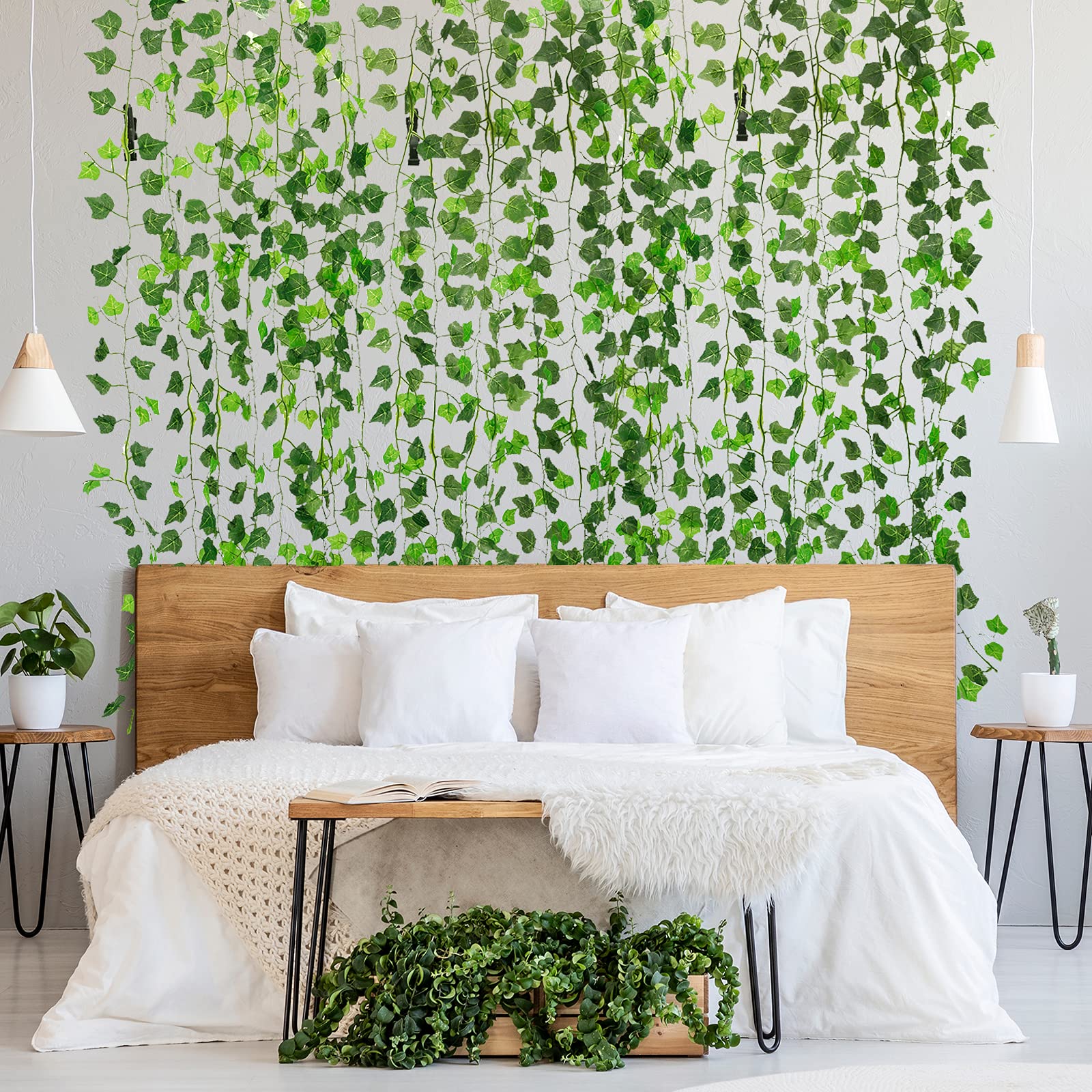 Guirnalda Hiedra Artificial 180cm - Decoración Pared/terraza/bodas