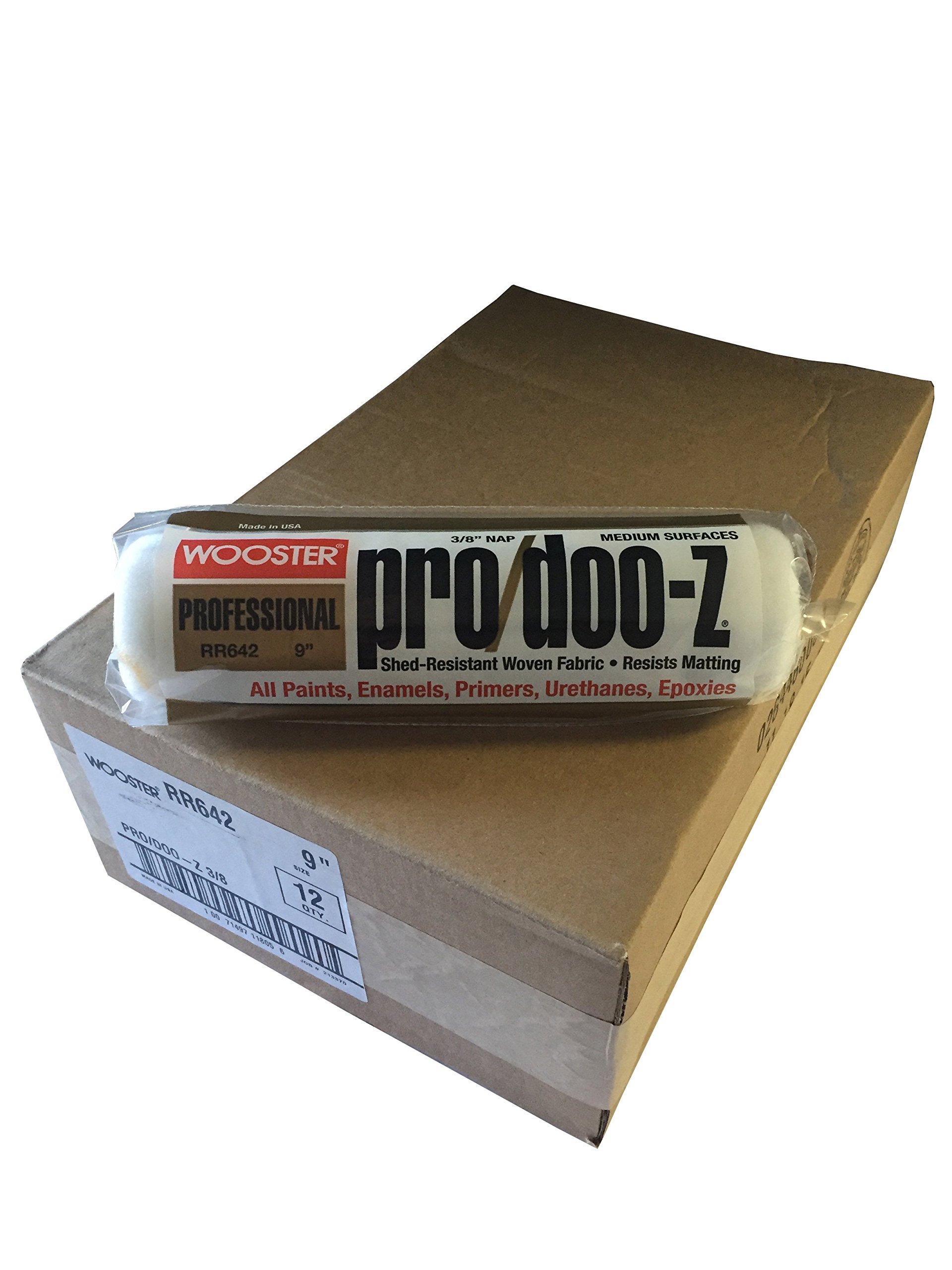 Amazon.com: Wooster Brush RR642 9 inch Pro/Doo-Z Roller Cover, 3/8