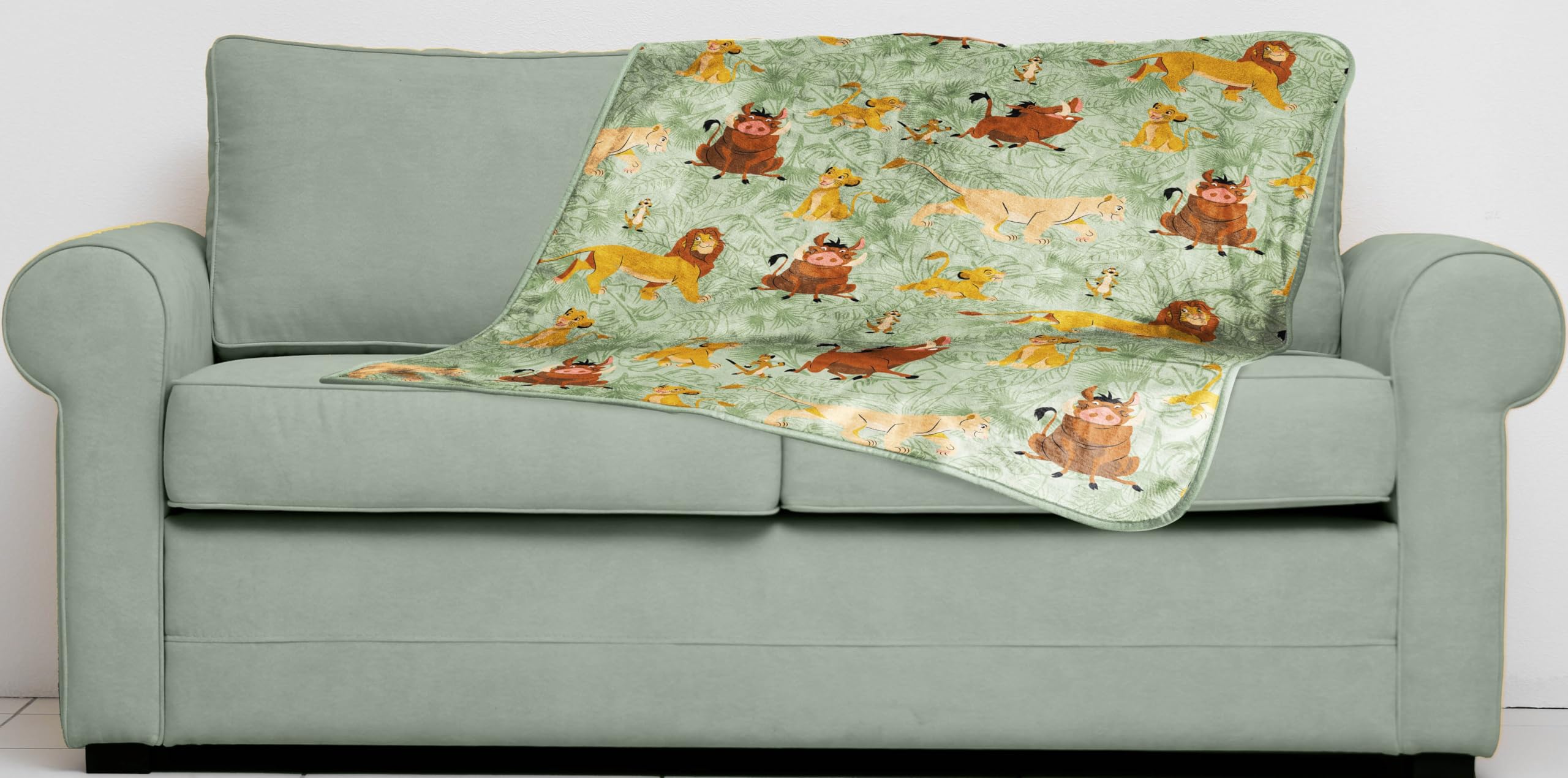 Disney - Coperta in pile super morbido e leggero, motivo: Re Leone, misure 101,2 x 127,2 cm, con Simba