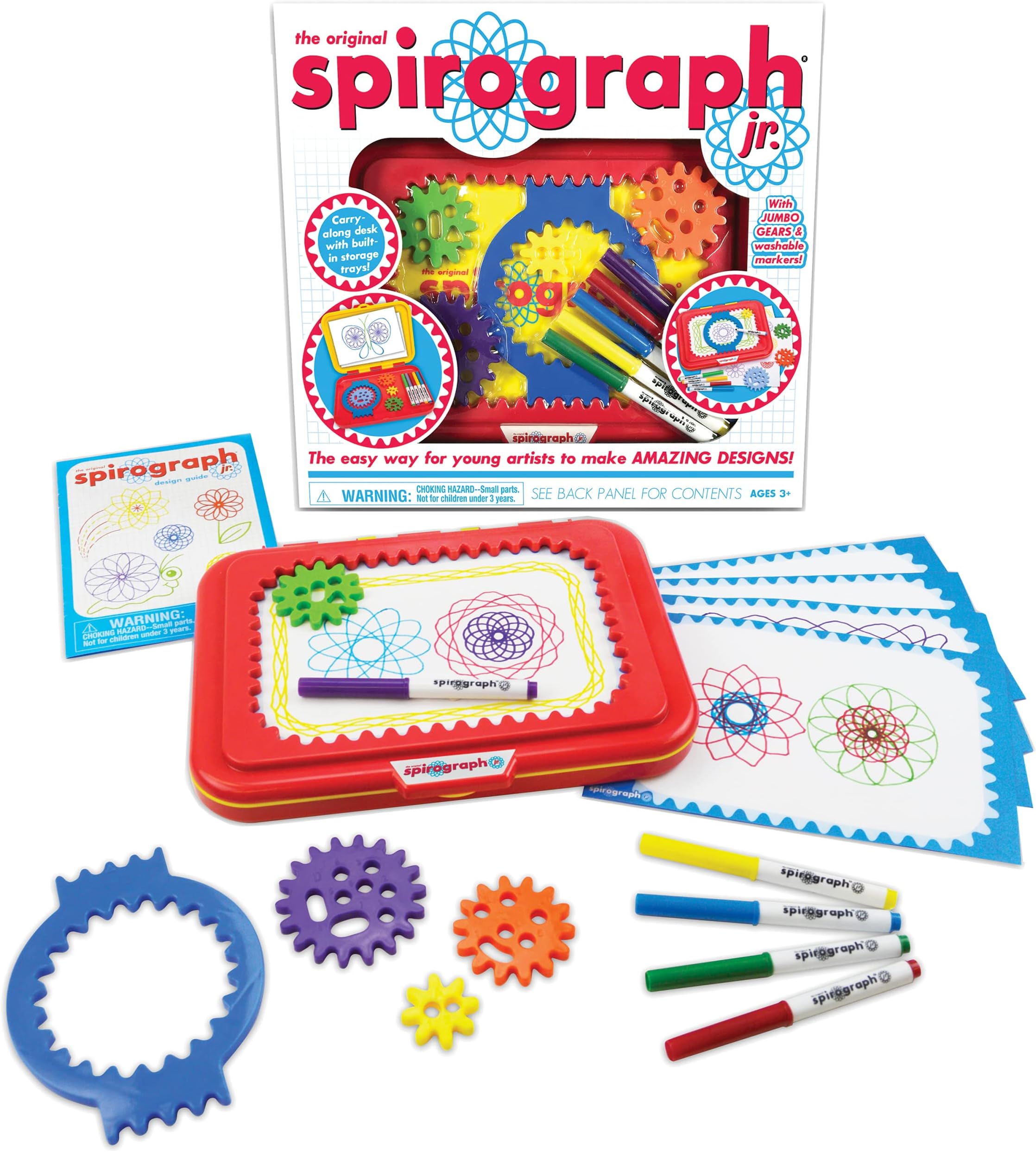 giochi preziosi s.p.a. CLG05000 The Original Spirograph Junior, Multi Colour