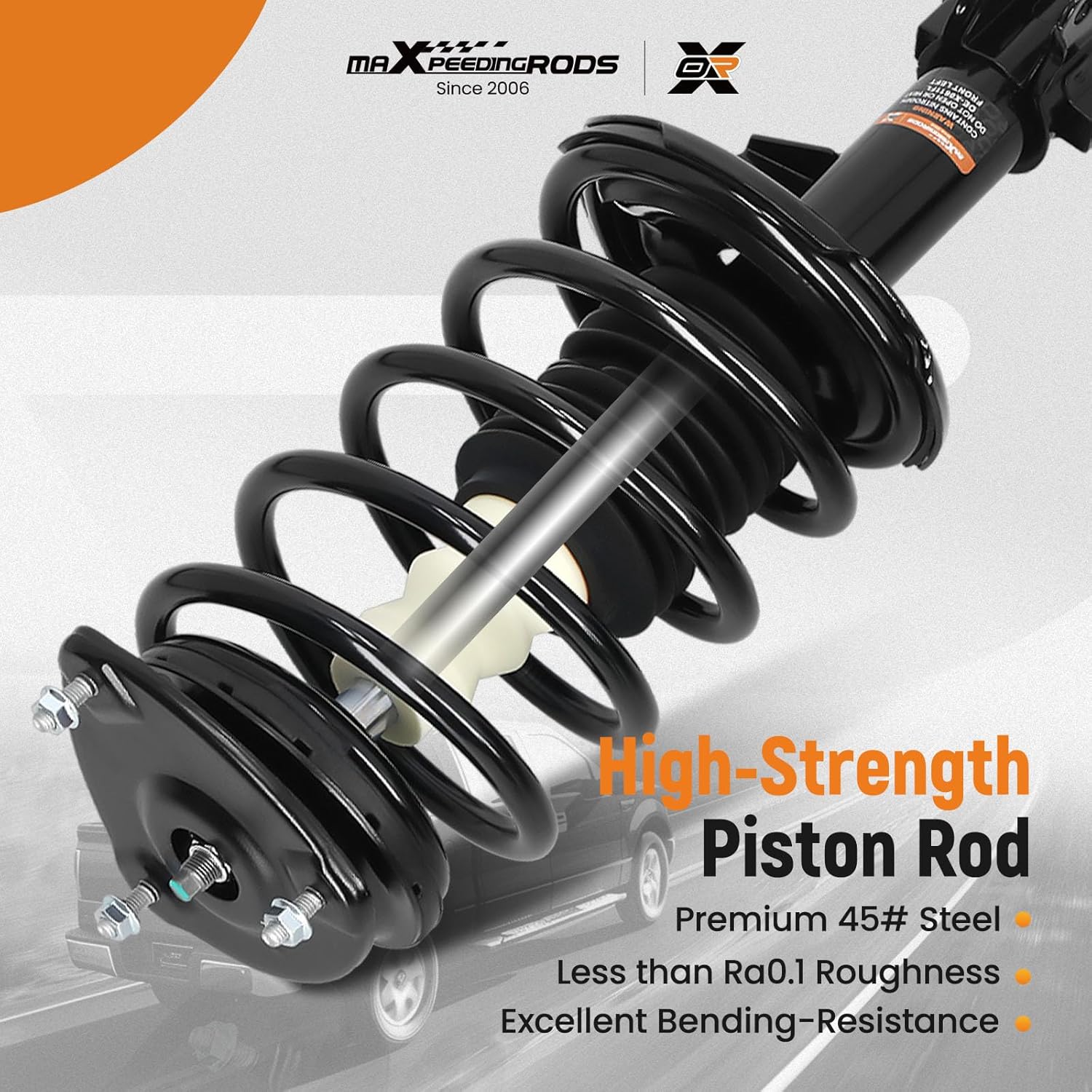 maXpeedingrods 2Pcs Front Struts for Hyundai Accent 2006-2011 Kia Rio & Rio5 2006-2011, 172298 172297 1331579L 1331579R Shock Absorbers Struts with Coil Spring Assembly