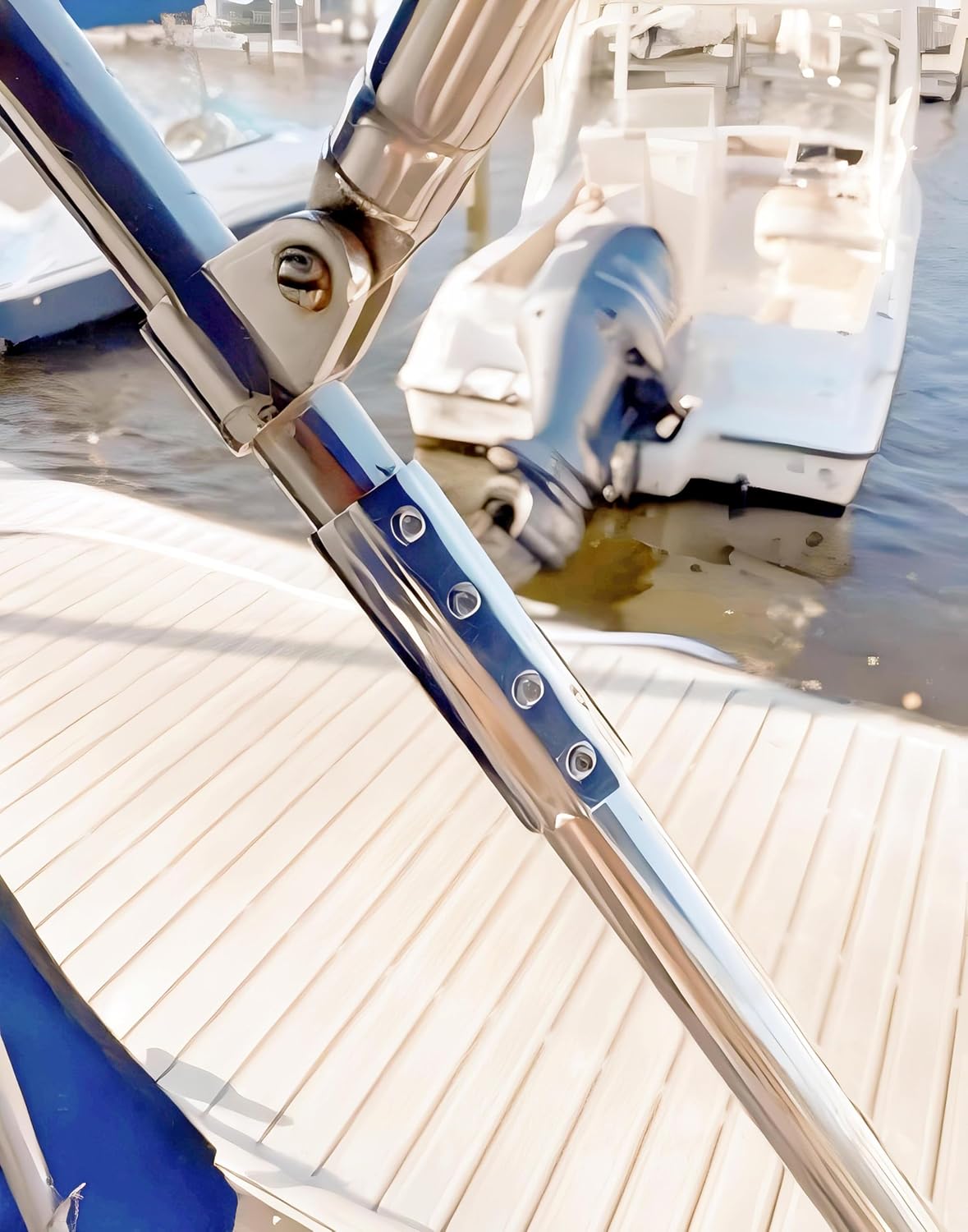 Marine Straight Pipe Fitting Connectors, Stainless Steel 316 Cast Coupling Tube Pipe Connector Boat Hardware-2Pack