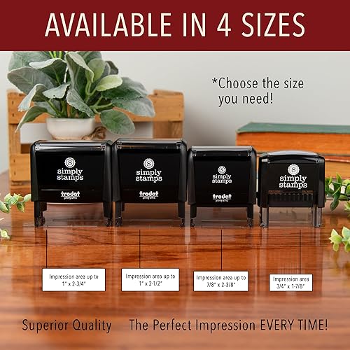 Miniatura 4 de Sello de dirección y tinta autoentintado personalizado de The Duncans con nombre, sellos de dirección personalizados para parejas, sello de