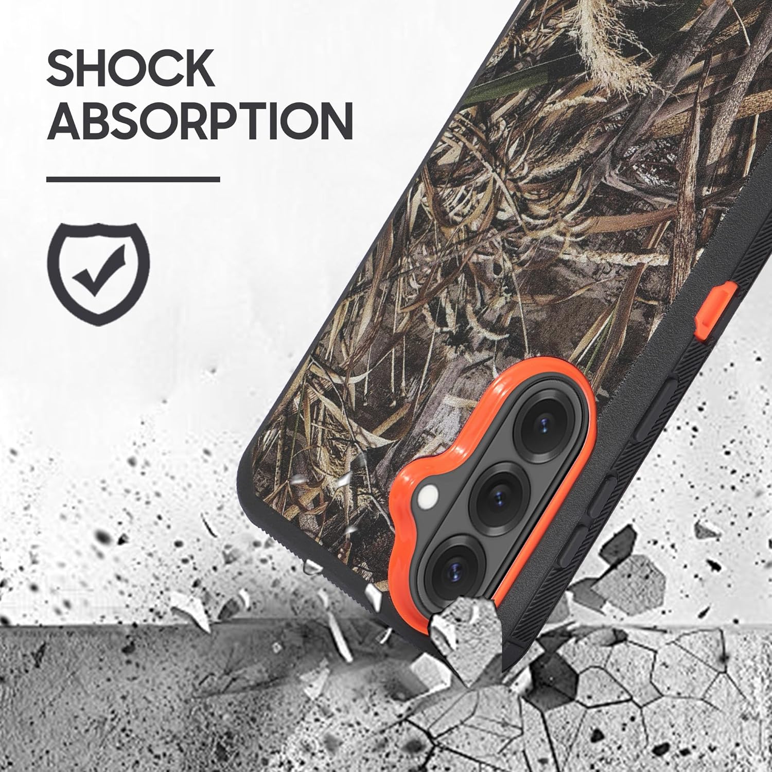 Thousand Gear Compatible for Samsung Galaxy S26 Ultra Case with Belt Clip Holster & Built-in Screen Protector, Rugged Full-Body Shockproof Protective Armor Cover with Kickstand (Camo) - Image 6