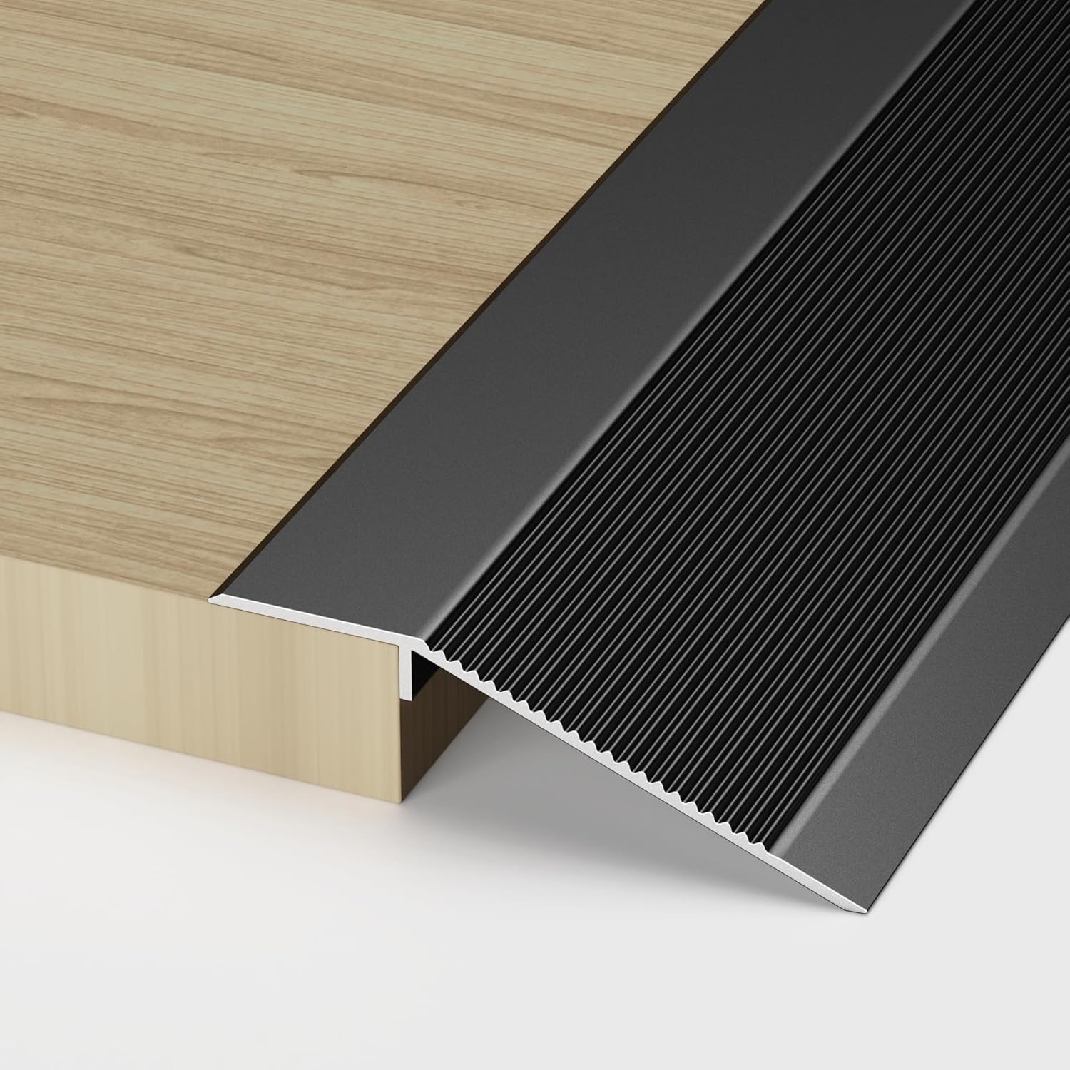 4 inch Floor Transition Strip, 36" Threshold Ramp, Aluminum Exterior