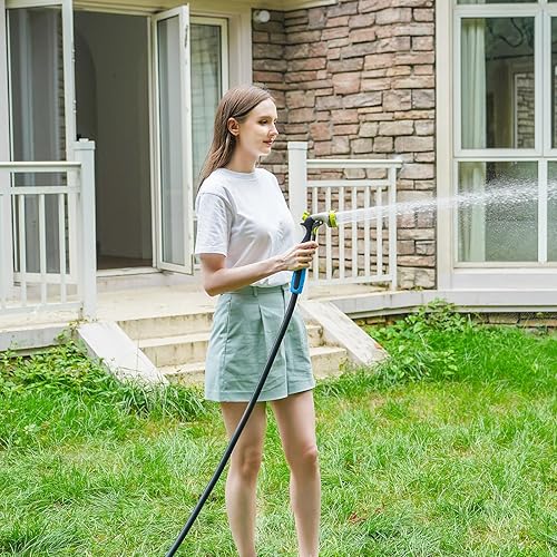 Miniatura 7 de Fevone Manguera de jardín de 3 pies x 58 pulgadas, manguera de agua resistente con mango de agarre giratorio, fácil de conectar, se adapta a
