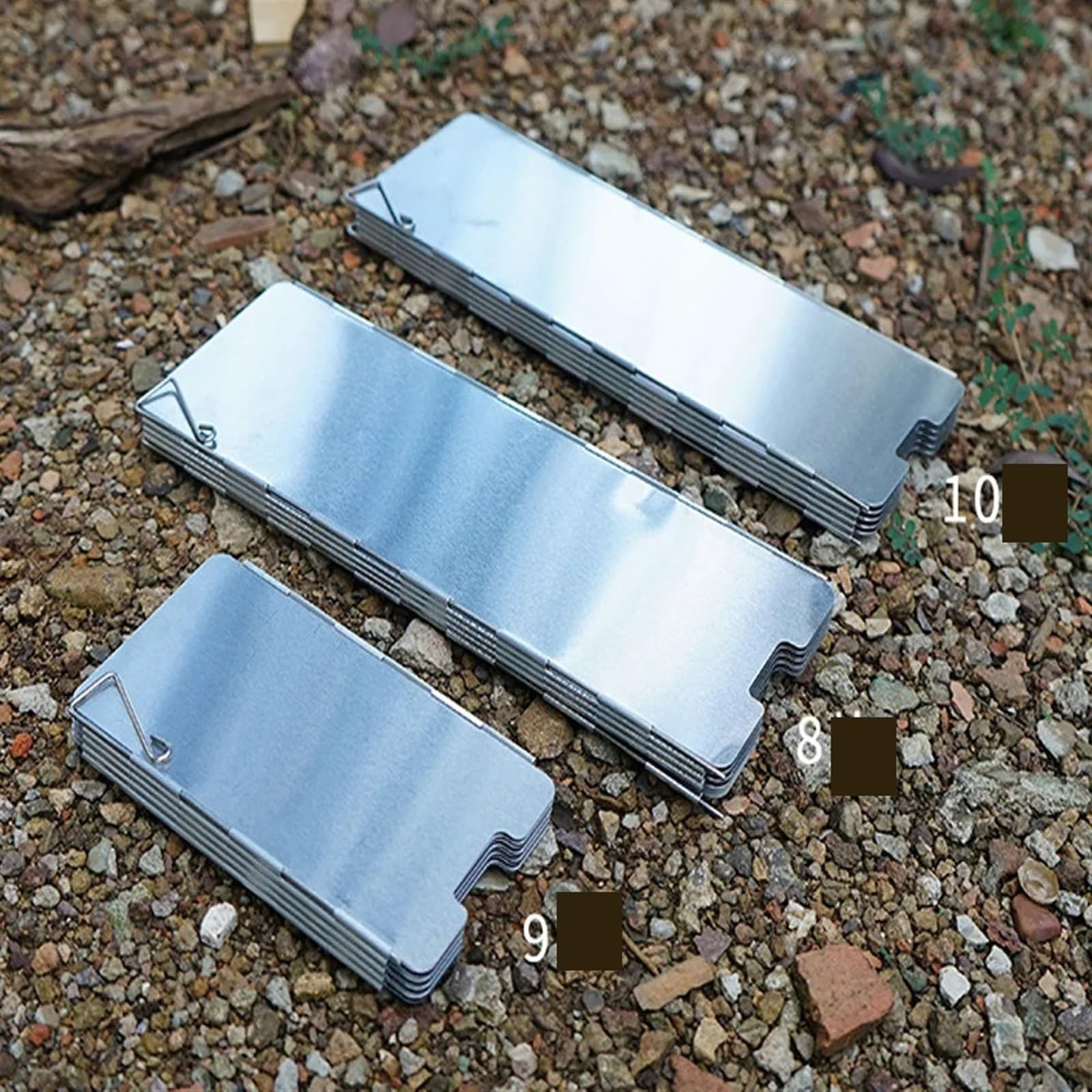 Paravientos para Hornillo de Camping Pantalla de protección contra el Viento for Estufa Gas, for Acampar al Aire Libre, Picnic, Cocina, Quemador, Pantalla a Prueba, aleación Aluminio