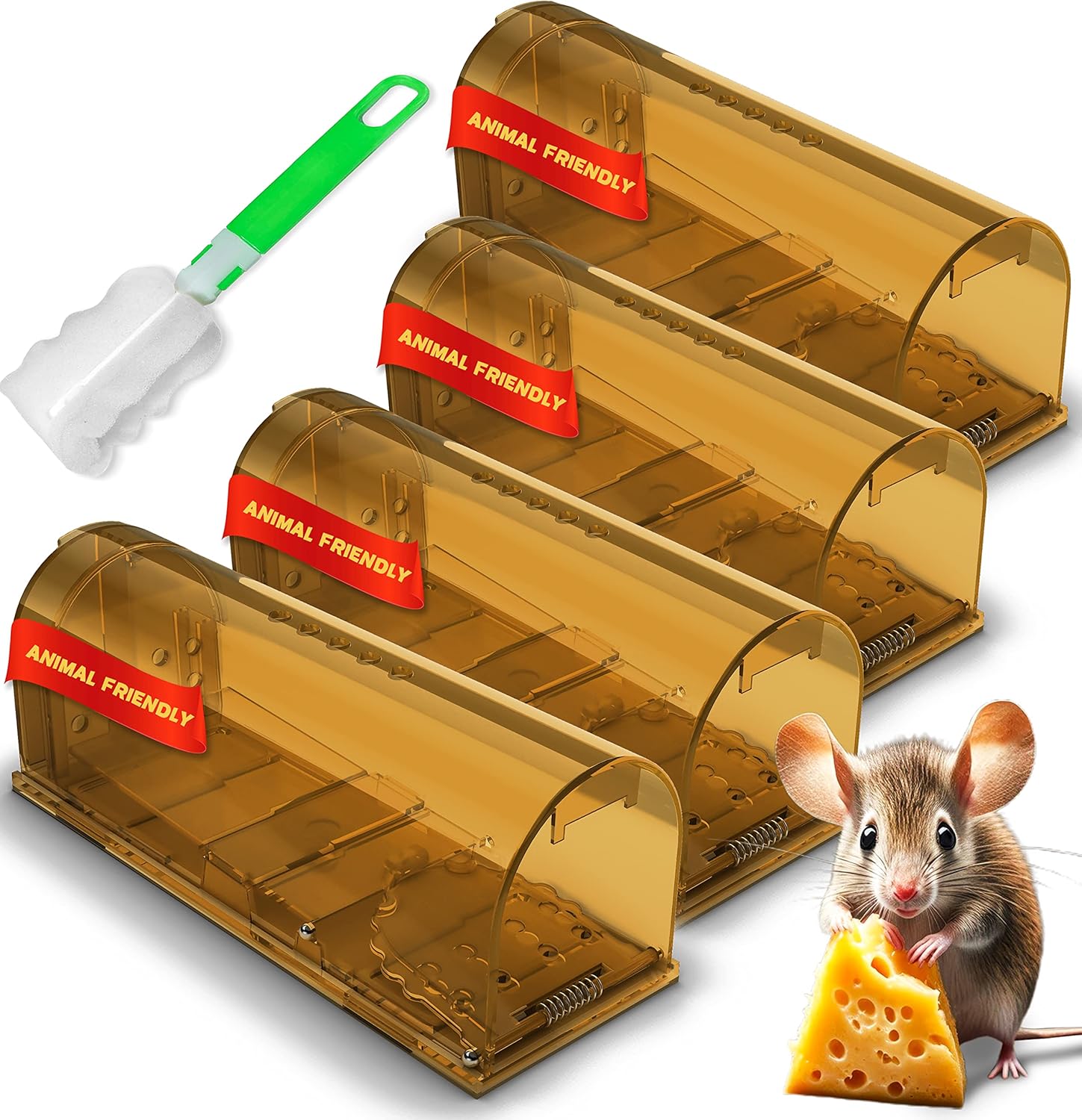 Utopia Home Humane Mouse Traps Indoor for Home (Pack of 4