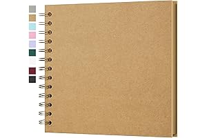 7 x 7 Inch Hardcover Kraft Blank Page DIY Scrapbook Photo Album