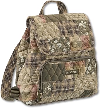 Bella Taylor Mini Backpack Purse, Quilted Hands-Free Bag for Women
