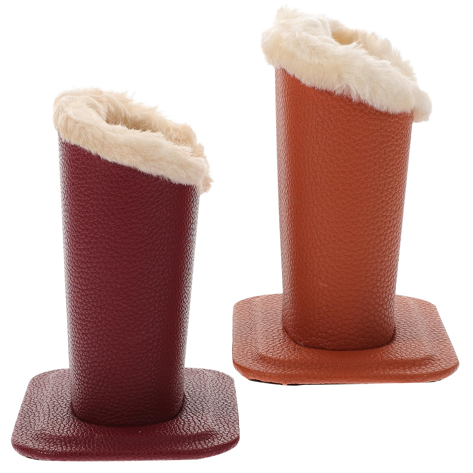SMASOLO Soporte Vertical para Gafas Forro de Felpa y Base Estable, 2 Piezas Ideales para Almacenamiento en Escritorios y Mesas de Centro