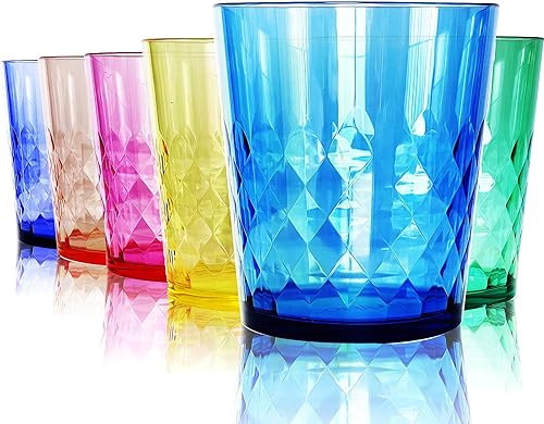 Miniatura 1 de SCANDINOVIA - Vasos irrompibles de 13 onzas - Vasos acrílicos vibrantes, inastillables, reutilizables y aptos para lavavajillas, bordes lisos, sin