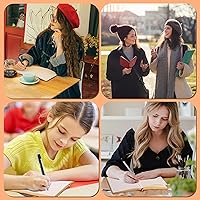 Vista 38 de CAGIE Lined Journal Notebook for Women and Girls 256 Pages Cute Diary with Heart-Shaped Leather Journals for Writing A5 Soft Cover Notebooks for