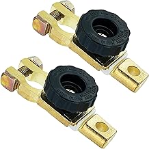 2 Stück Batterie Trennschalter 12V 24V,Batterietrennschalter 12V, Batterie Schalter, Autobatterie Trennschalter Batterieschalter für PKW, Transporter, Schiffe, Wohnmobile(Schwarz)