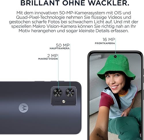 Miniatura 4 de Motorola Moto G54 Dual-SIM 256GB ROM + 8GB RAM (solo GSM  Sin CDMA) Smartphone 5G desbloqueado de fábrica (azul medianoche) - Versión internacional