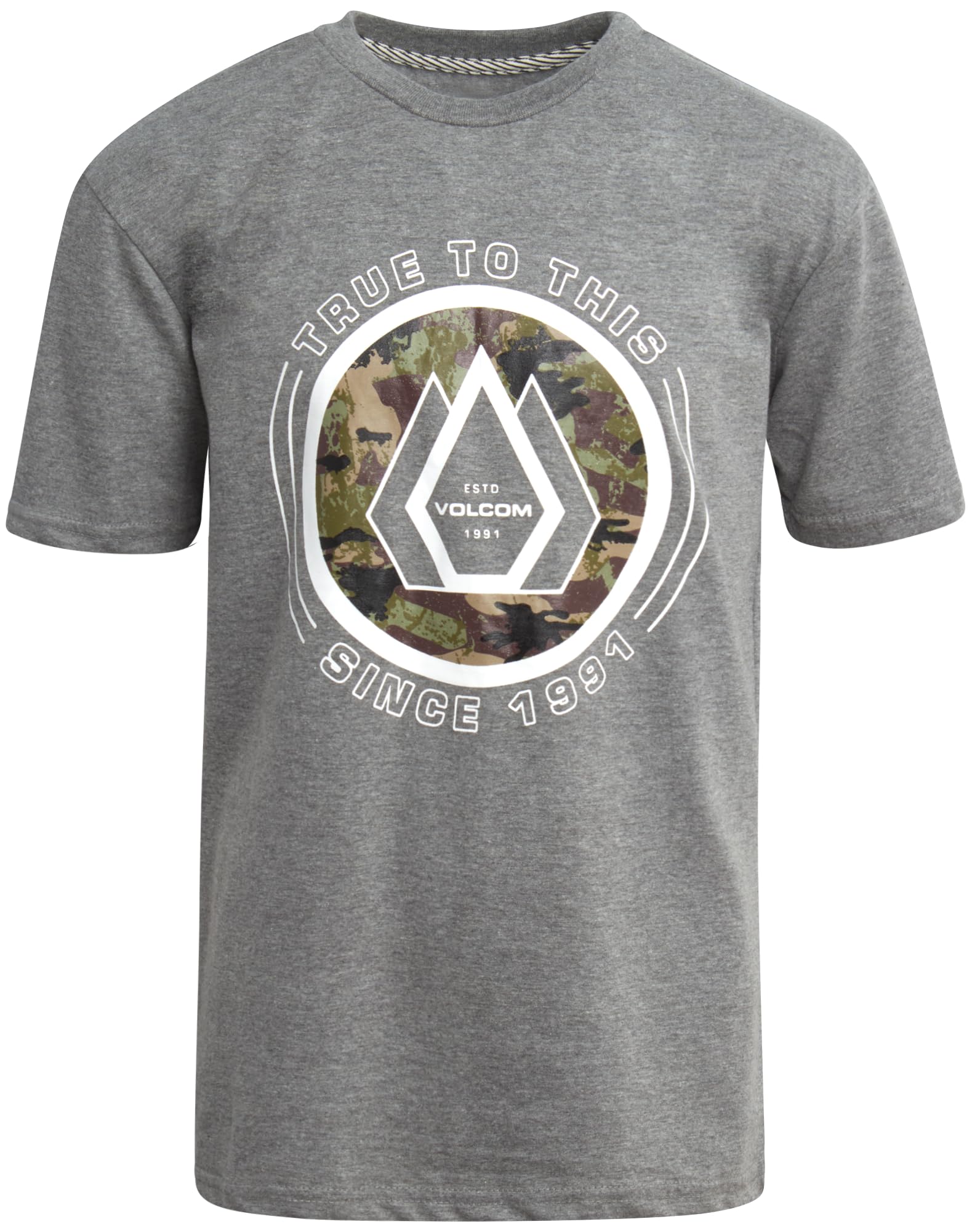 VolcomBoys' T-Shirt - Classic Crewneck Short Sleeve Breathable Cotton Graphic Tee for Boys (Sizes: 8-16)