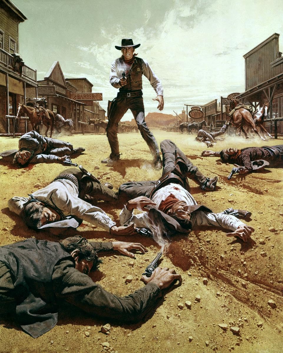 Worldphotographs Lawman (1971) Burt Lancaster Poster Artwork 10X8 Photo