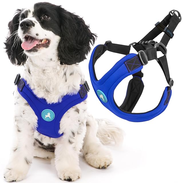 Gooby Escape Free Arnés Deportivo para Perros pequeños de Neopreno Patentado sin estrangulamiento