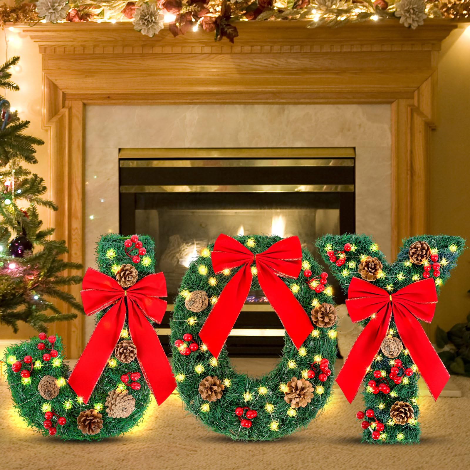 Eyourlife Christmas Joy Decorations