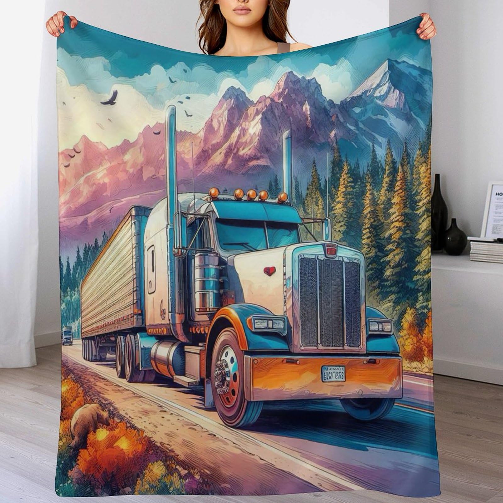 Couverture polaire de flannel pour vos soirées sur le canapé et nuits de camping