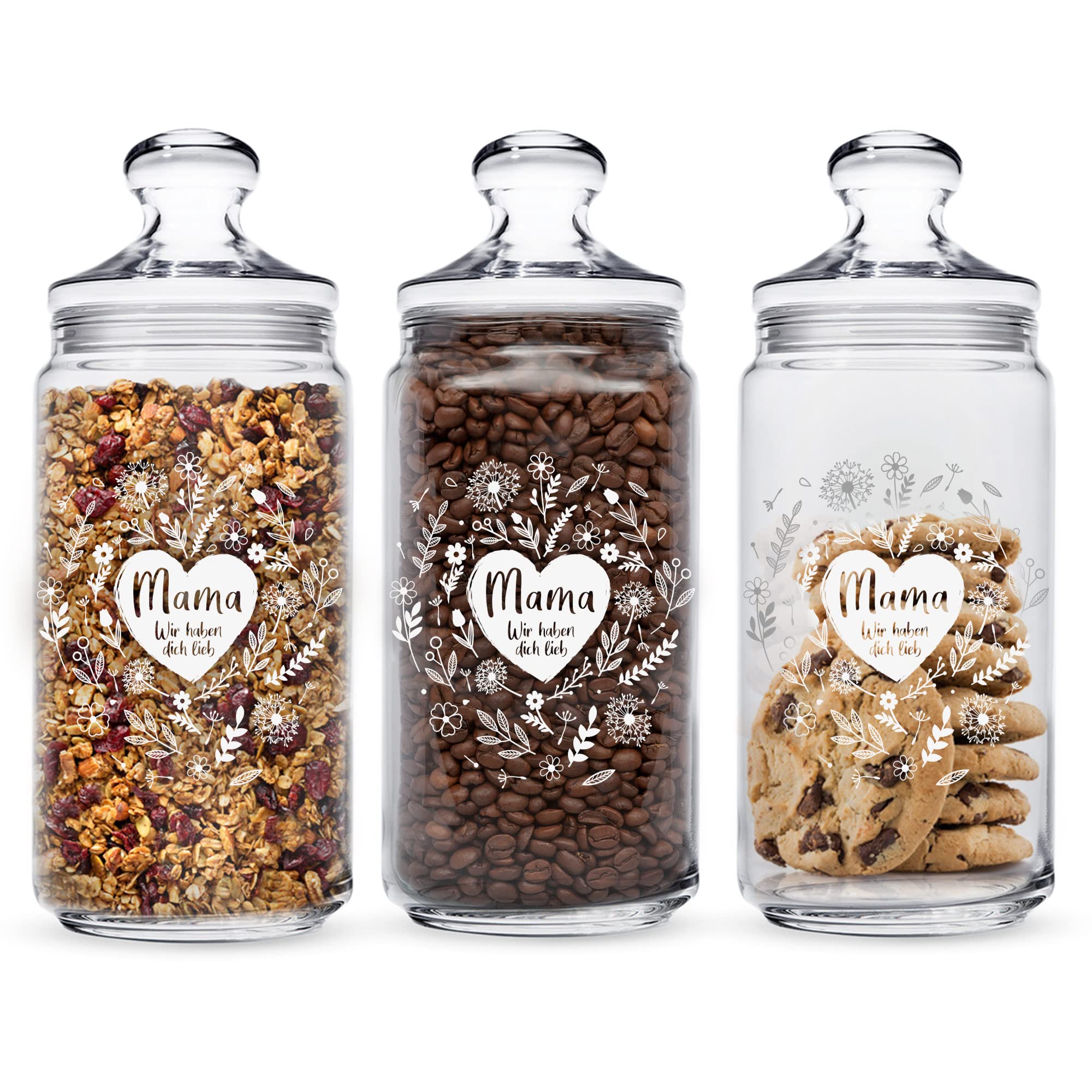 VBS Bocal à Provisions/bocal à Bonbons, Env. 900 Ml