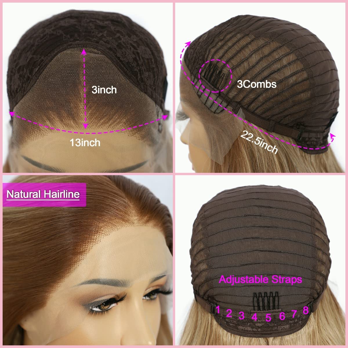 Potrivirea perucăi Sapphirewigs pentru diferite dimensiuni ale capului