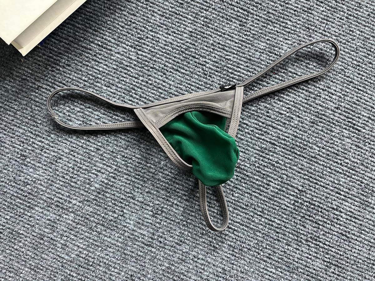 Gogobear Men's Ultra-thin Mesh Thong Sexy Low Waist High Stretch Underwear
