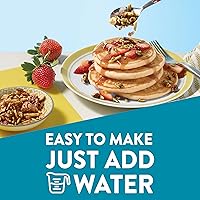 Vista 6 de Krusteaz Protein Buttermilk Pancake and Waffle Mix, 15g Protein Per Serving, 20 oz Boxes (Pack of 8)