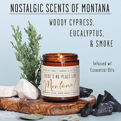 Vista 60 de Regalos de Nueva York, decoración de Nueva York para el hogar – 'There No Place Like New York Candle, con manzana jugosa, canela y calabaza I New