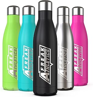 Freak Athletics Stainless Steel Water Bottle - BPA Free Vacu