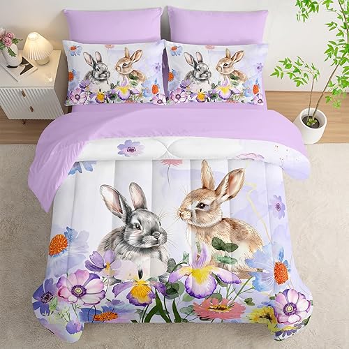 Miniatura 22 de AILONEN Juego de edredón de oso rústico negro, tamaño individual, cama suave de 7 piezas en una bolsa, edredón retro de caza de vida silvestre,