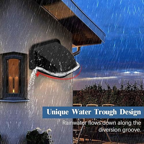 Miniatura 5 de Cubiertas universales para cámaras de seguridad, protección contra sol y lluvia, techo protector impermeable para cámaras Bullet y Dome, cubierta