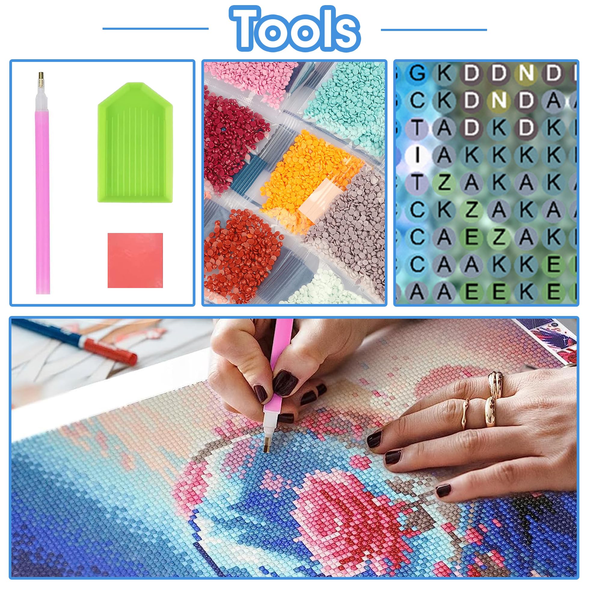 Bimkole 5D Diamond Painting Kit Completo Fai da Te Panda