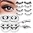 QUEWEL No Glue Needed Magnetic Eyelashes Natural Look, 4 Pairs Reusable Magnetic Eyelashes with Applicator, Easy to Wear and Remove with Instructions(4 Pairs-B03)