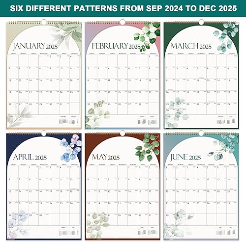 Miniatura 5 de Calendario de pared 2024-2025, calendario 2024-2025 de abril de 2024 a junio de 2025, 17 x 12 pulgadas, calendario de pared grande de 16 meses 2024