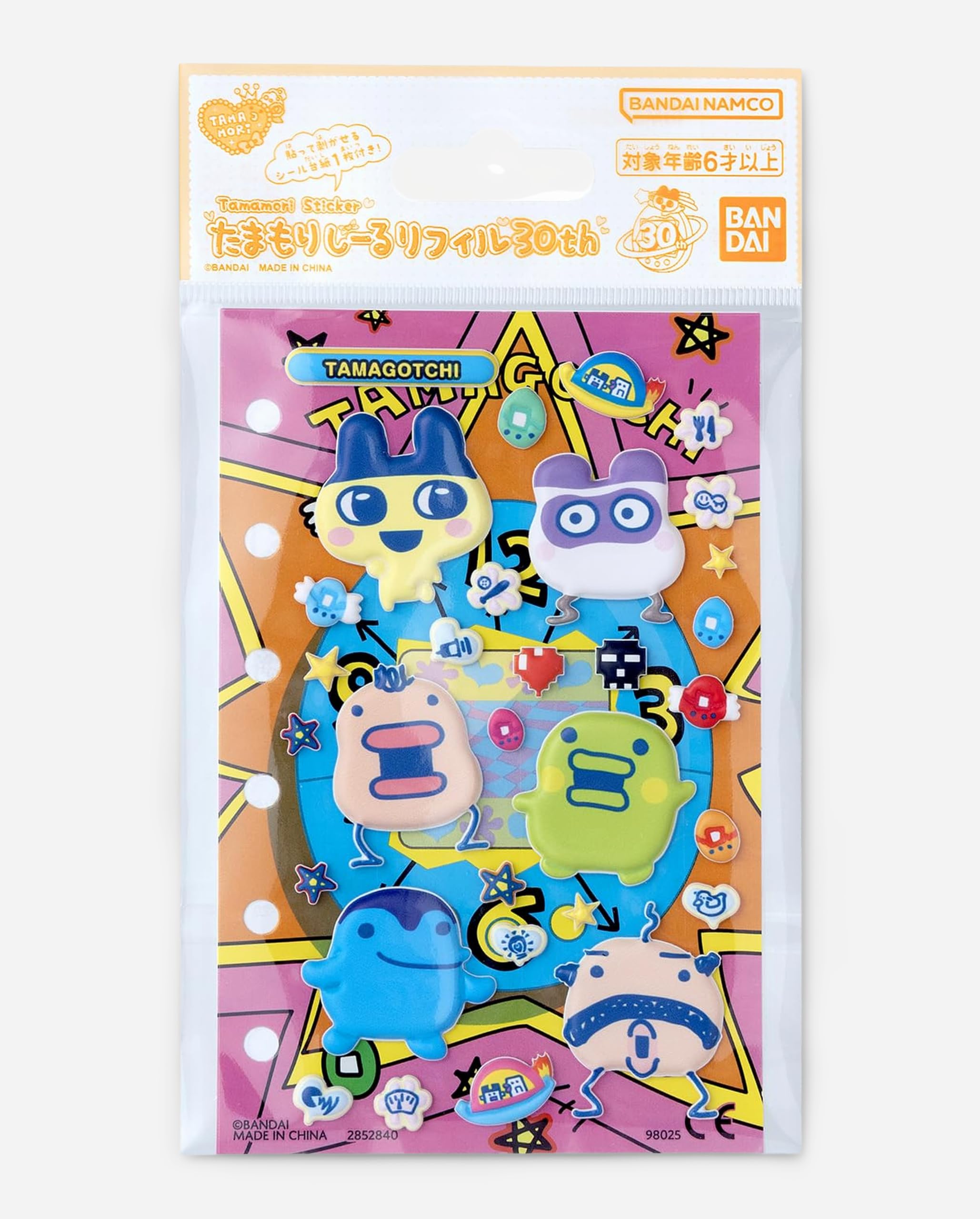 初代　たまごっち　6個セット　箱つき Amazon | [バンダイ(BANDAI)] たまもりしーるリフィル30th 初代