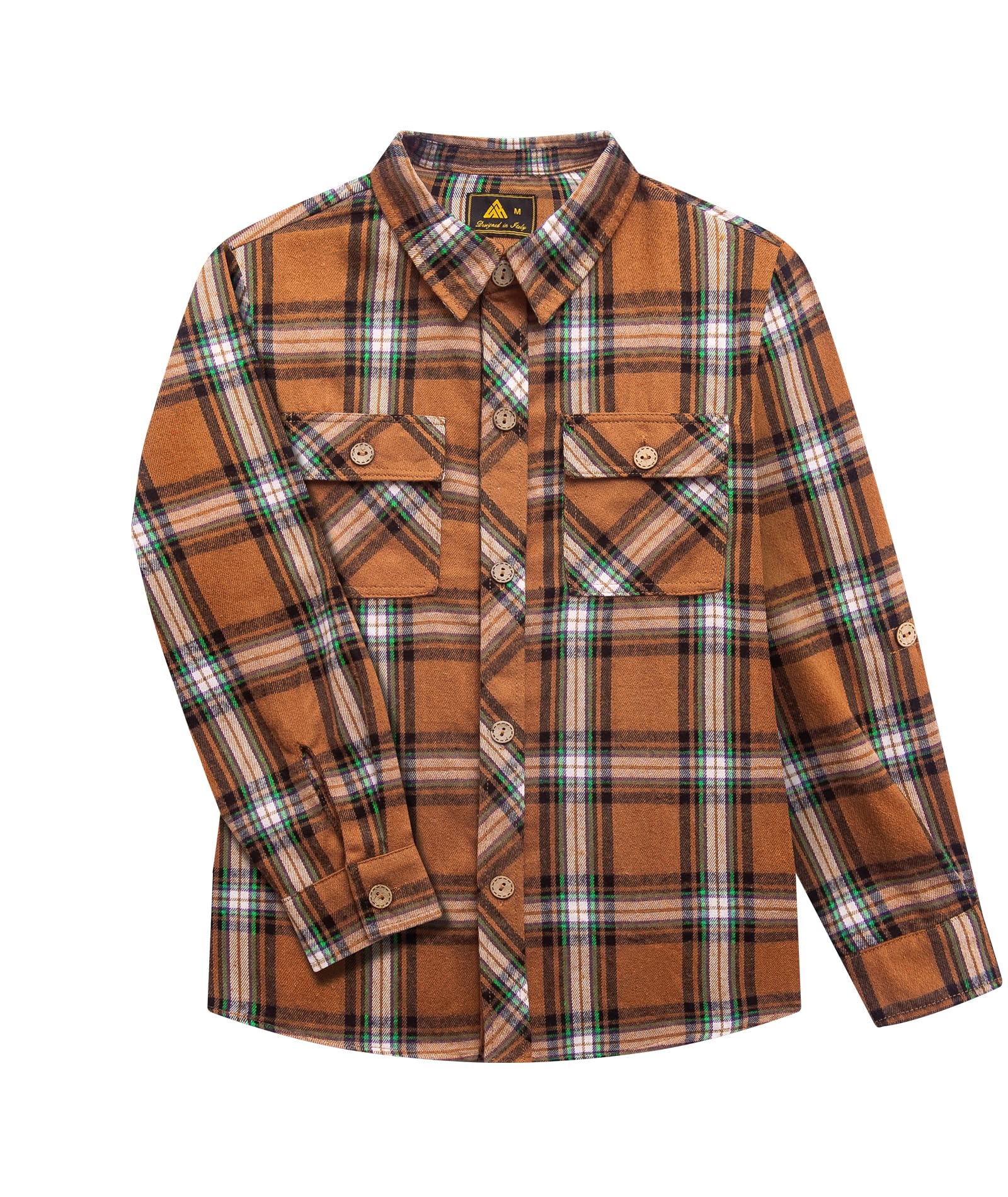 JACKETOWN Hemd Kinder Jungen Langarm Kariertes Hemd Kinder Button Down Casual Top Baumwoll Hemden Kinder Oberteil Shirt Mit Brusttasche