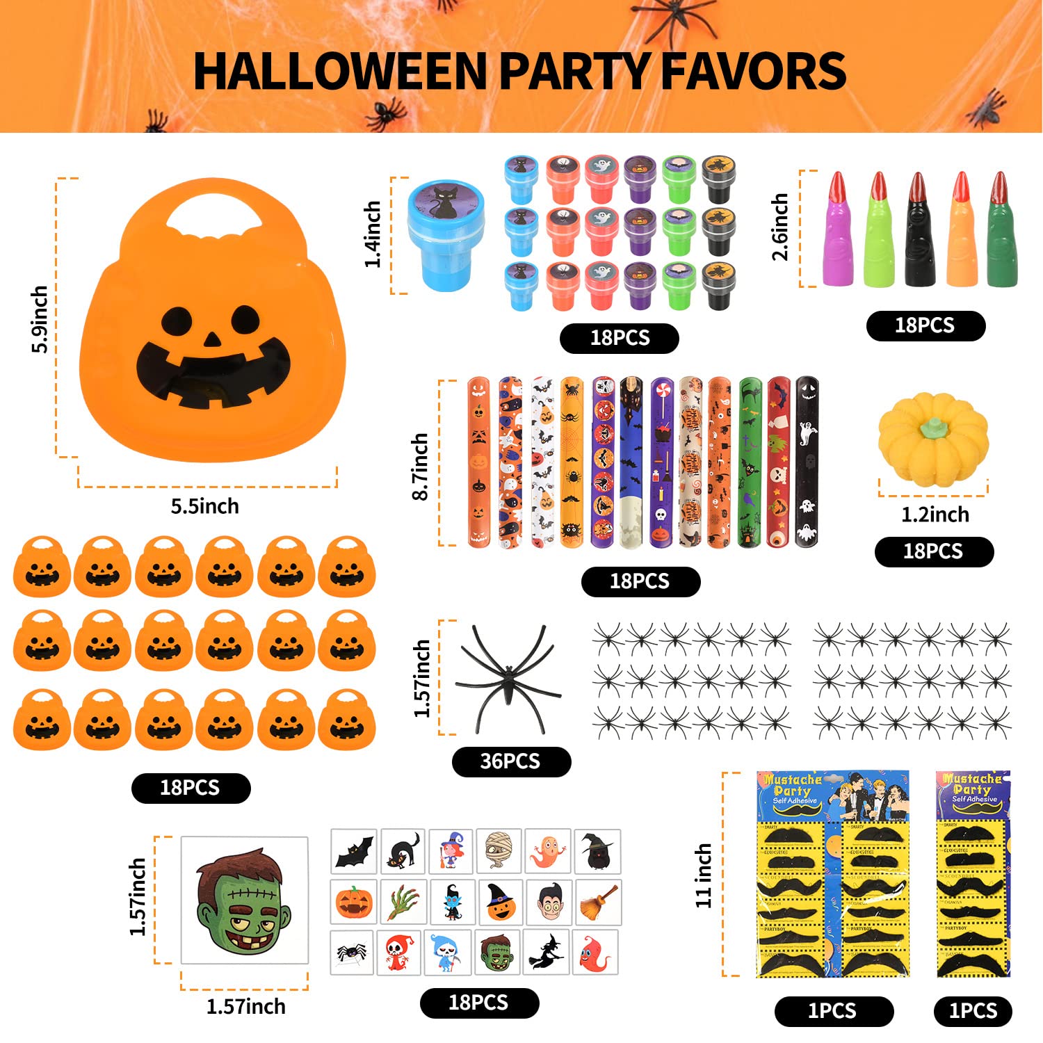 S 216Pcs KOMABLEN - Lot Cadeaux Invités Pinata Avec Jouets Animaux - Pour Fêtes, Noël, Halloween Goodies Anniversaire Enfant