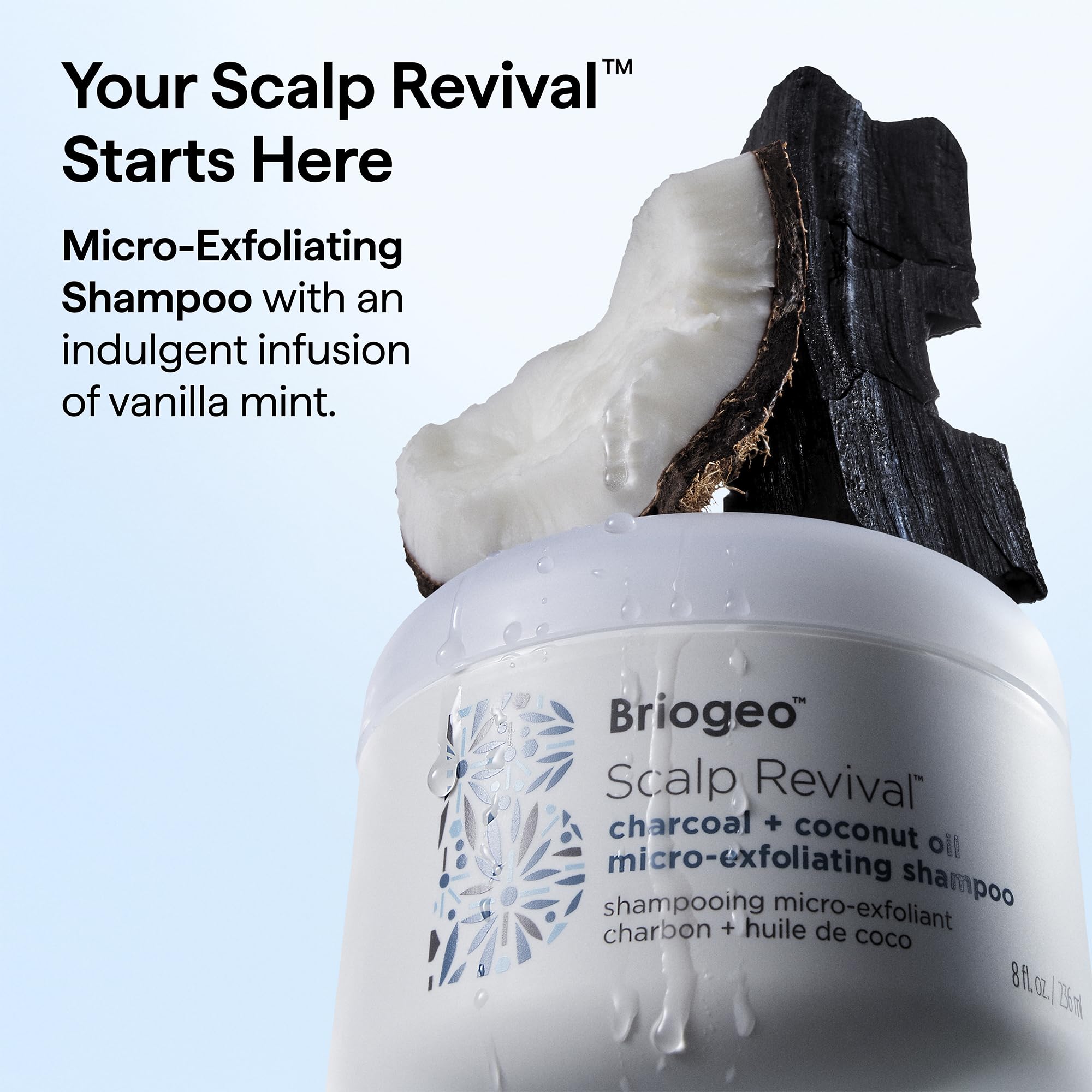 Briogeo Scalp Revival Charcoal Coconut Oil Micro-Exfoliating Shampoo | Sulfate-Free Scalp Scrub for Dry Itchy or Oily Scalp | Detoxifying & Hydrating | Vegan & Cruelty Free product thumbnail 4