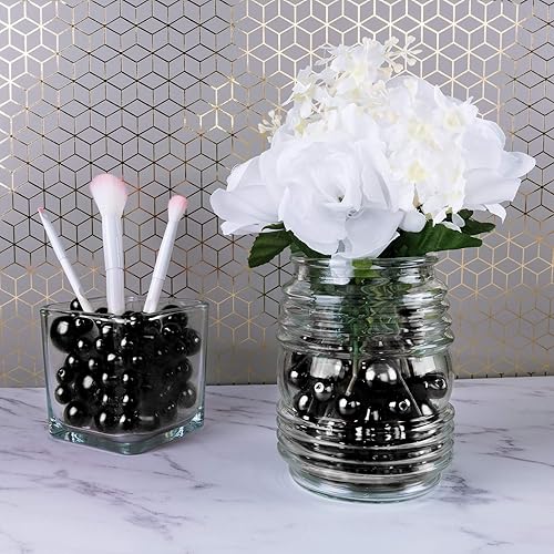 Miniatura 8 de Elegantes cuentas de perlas pulidas brillantes para rellenos de jarrón, collares de joyería de bricolaje, dispersión de mesa, boda, fiesta de