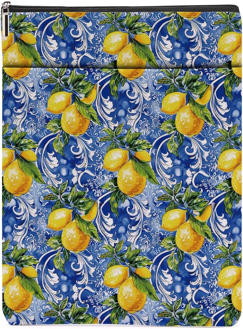 Lemon Book Sleeve Southern Italy Book Accessories Book Cover Book Protector with Zipper and Front Pocket Book Pouch Bookish Gifts Italian Gifts Lemon Gifts for Women Readers Friend Bibliophile Lemon Book Sleeve Southern Italy Book Accessories Book Cover Book Protector with Zipper and Front Pocket Book Pouch Bookish Gifts Italian Gifts Lemon Gifts for Women Readers Friend Bibliophile